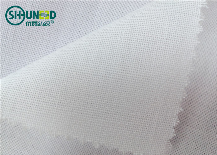 Miękki, topliwy, tkany podszewkowy klej podszewkowy 120 g / m2 Łączenie PES / LDPE